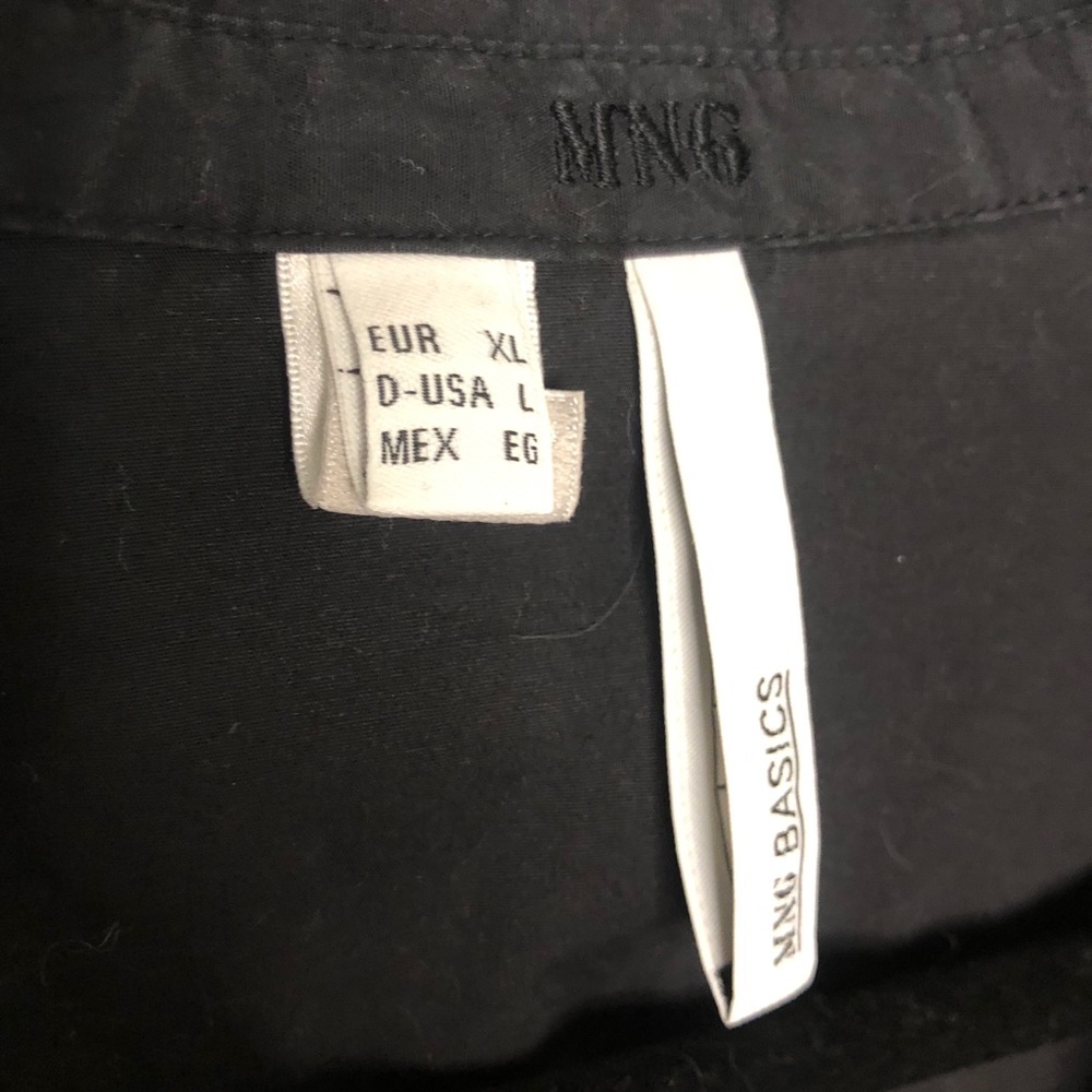 MNG black short sleeve dress shirt - Picture 3 of 12